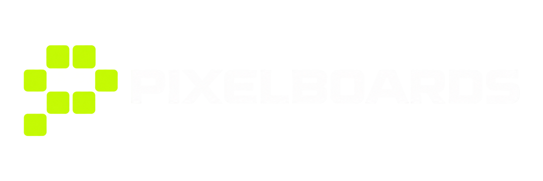 PIXELBOARDS · original logo on a dark background